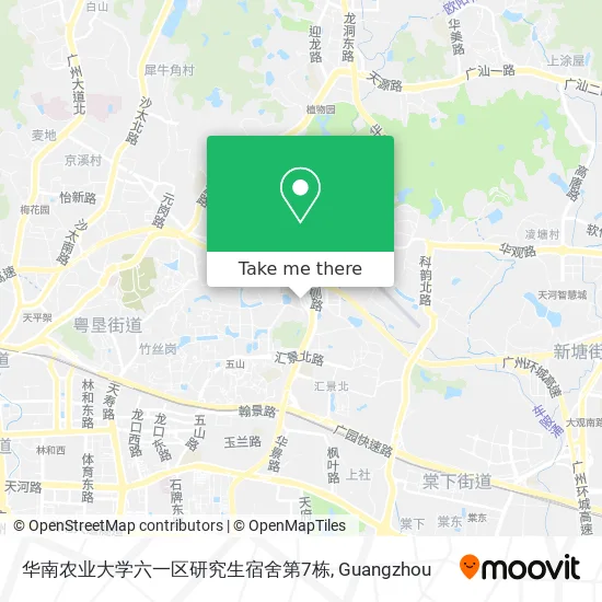 华南农业大学六一区研究生宿舍第7栋 map