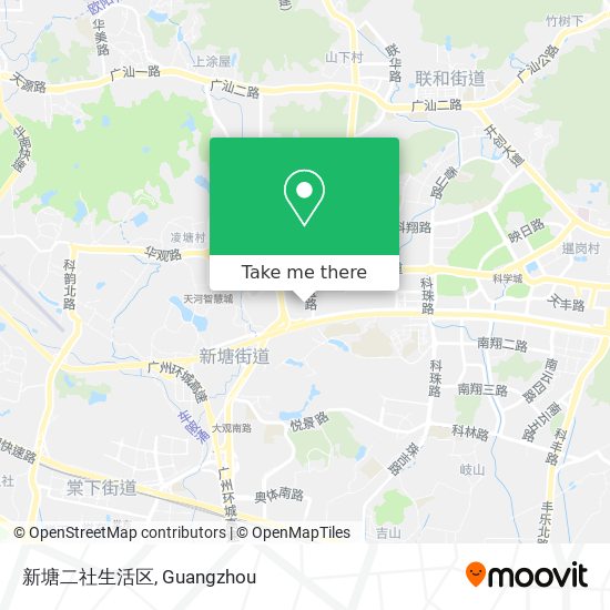 新塘二社生活区 map