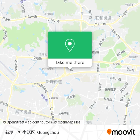 新塘二社生活区 map