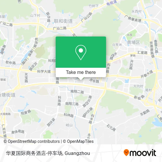 华夏国际商务酒店-停车场 map