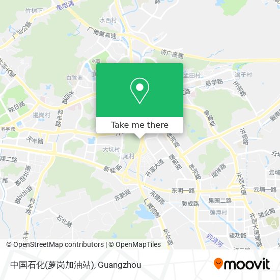 中国石化(萝岗加油站) map