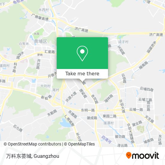 万科东荟城 map