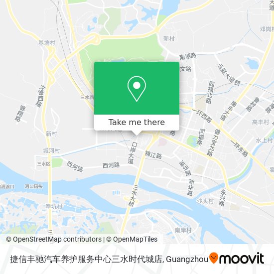 捷信丰驰汽车养护服务中心三水时代城店 map