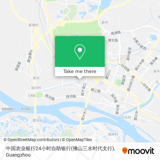 中国农业银行24小时自助银行(佛山三水时代支行) map