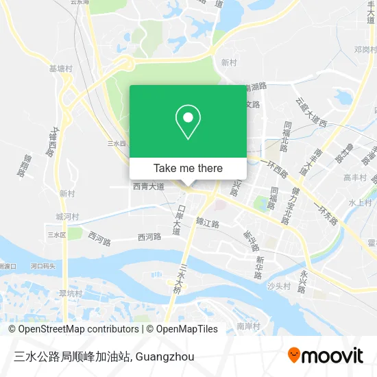 三水公路局顺峰加油站 map