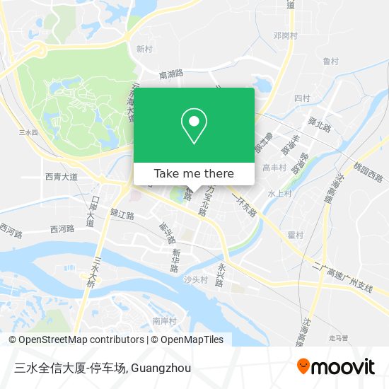 三水全信大厦-停车场 map