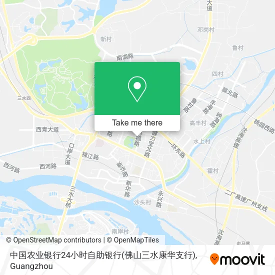 中国农业银行24小时自助银行(佛山三水康华支行) map