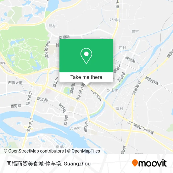 同福商贸美食城-停车场 map
