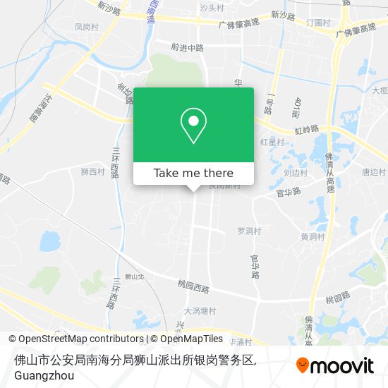 佛山市公安局南海分局狮山派出所银岗警务区 map