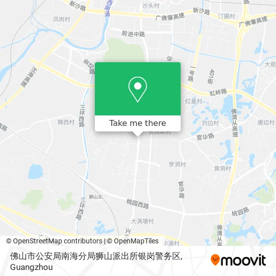 佛山市公安局南海分局狮山派出所银岗警务区 map