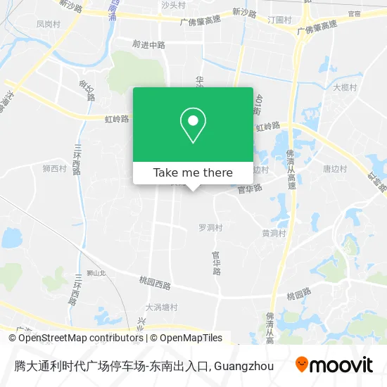 腾大通利时代广场停车场-东南出入口 map