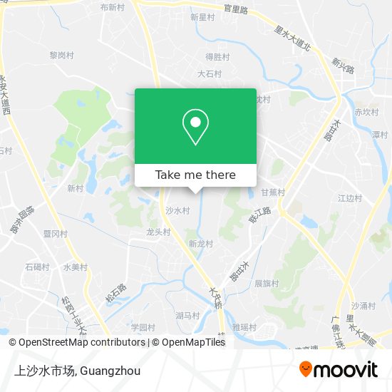 上沙水市场 map