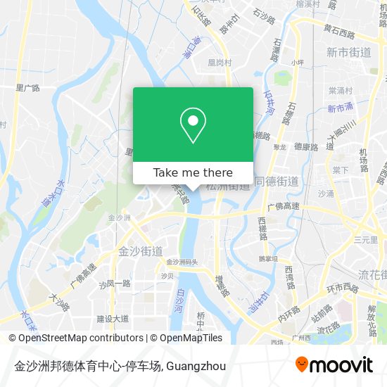 金沙洲邦德体育中心-停车场 map