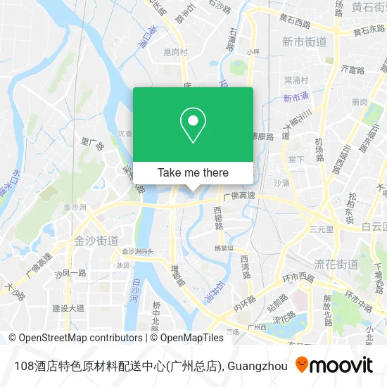 108酒店特色原材料配送中心(广州总店) map