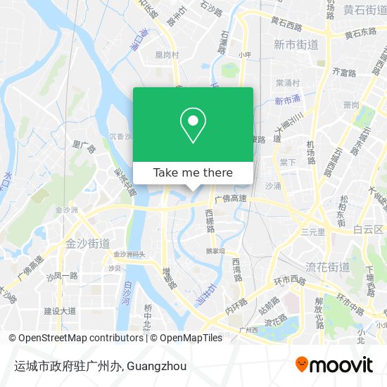 运城市政府驻广州办 map