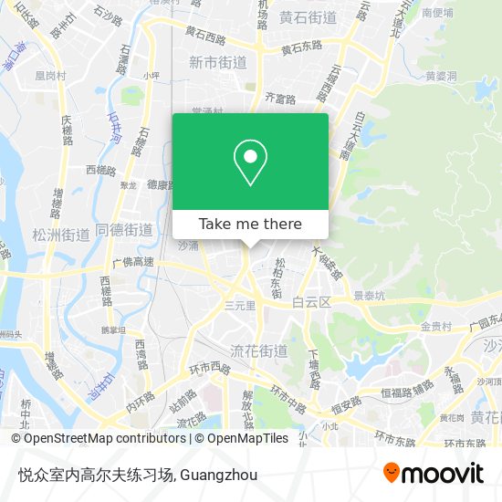 悦众室内高尔夫练习场 map
