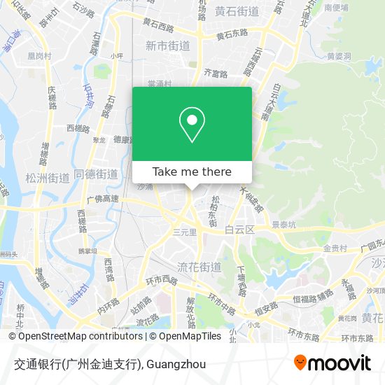 交通银行(广州金迪支行) map