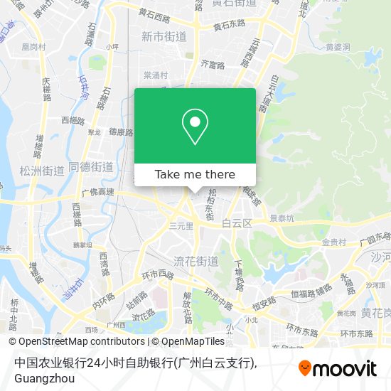 中国农业银行24小时自助银行(广州白云支行) map