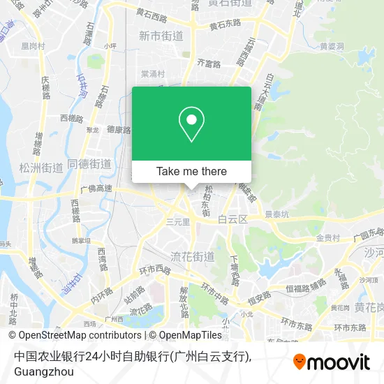 中国农业银行24小时自助银行(广州白云支行) map