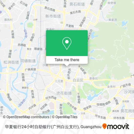 华夏银行24小时自助银行(广州白云支行) map