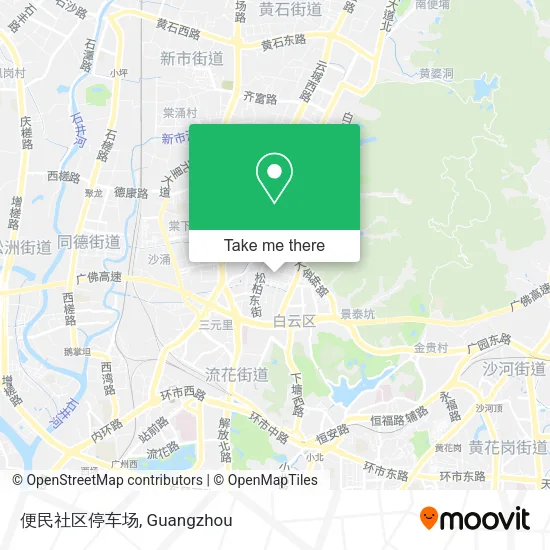 便民社区停车场 map
