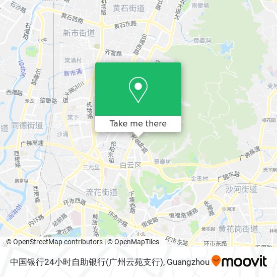 中国银行24小时自助银行(广州云苑支行) map