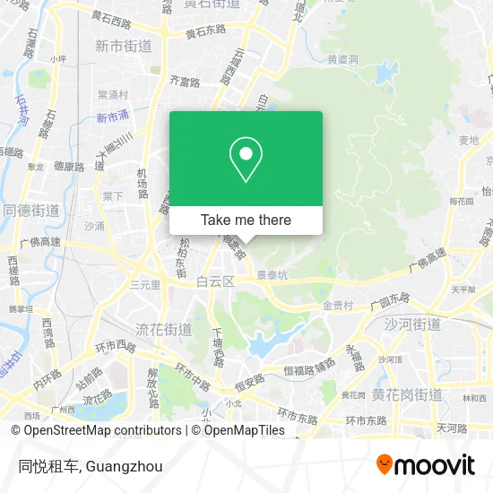 同悦租车 map