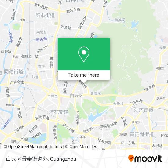 白云区景泰街道办 map