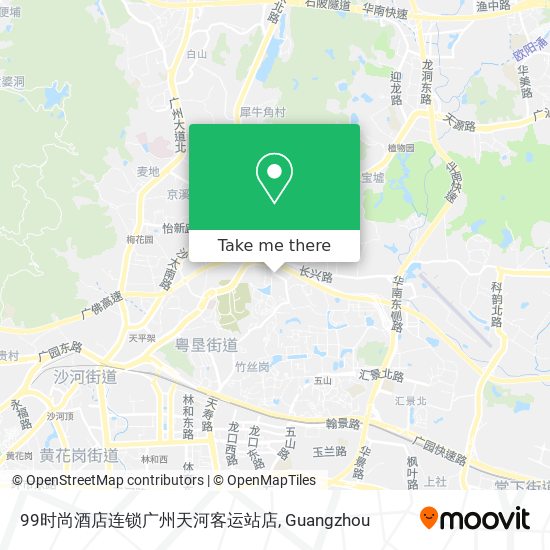 99时尚酒店连锁广州天河客运站店 map