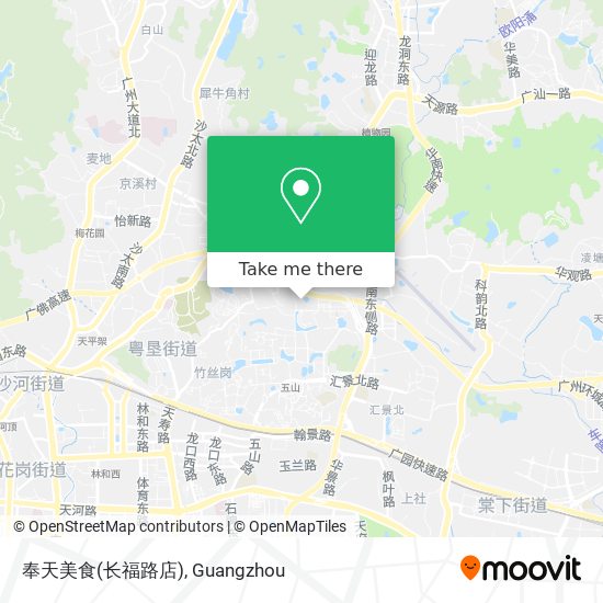 奉天美食(长福路店) map