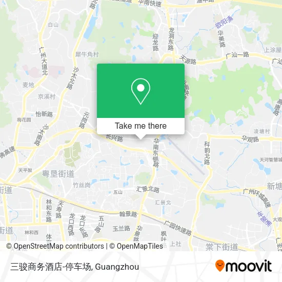 三骏商务酒店-停车场 map