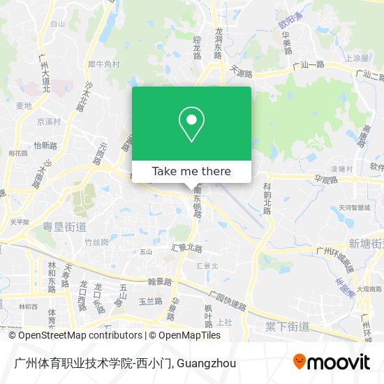 广州体育职业技术学院-西小门 map