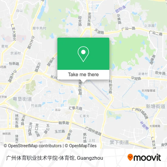 广州体育职业技术学院-体育馆 map