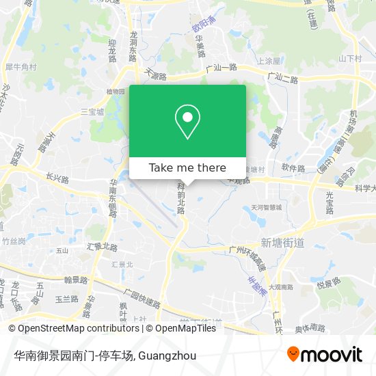 华南御景园南门-停车场 map