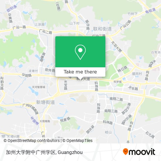 加州大学附中广州学区 map