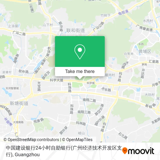 中国建设银行24小时自助银行(广州经济技术开发区支行) map