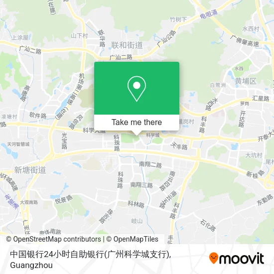 中国银行24小时自助银行(广州科学城支行) map