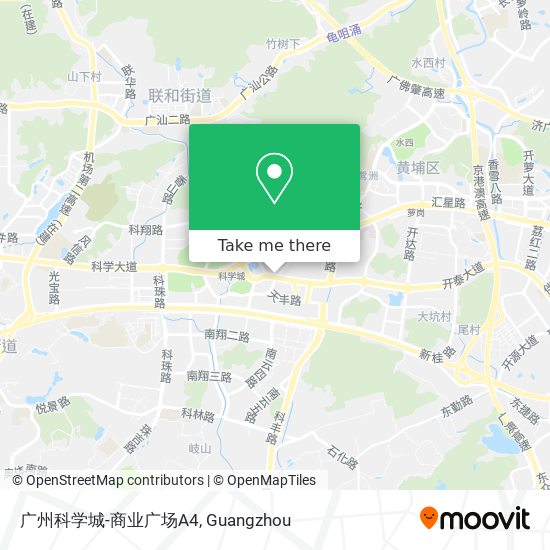 广州科学城-商业广场A4 map