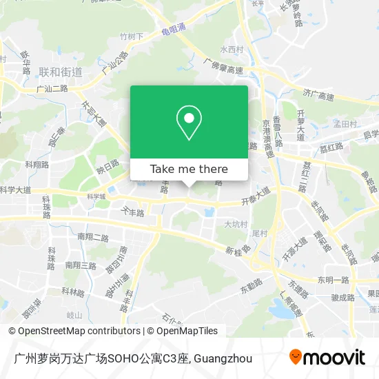 广州萝岗万达广场SOHO公寓C3座 map
