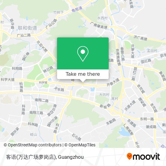 客语(万达广场萝岗店) map