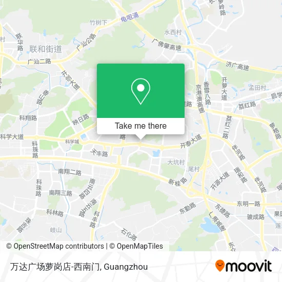万达广场萝岗店-西南门 map