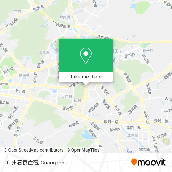 广州石桥住宿 map