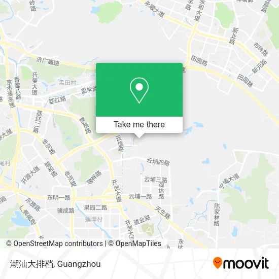 潮汕大排档 map
