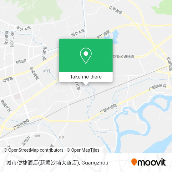 城市便捷酒店(新塘沙埔大道店) map