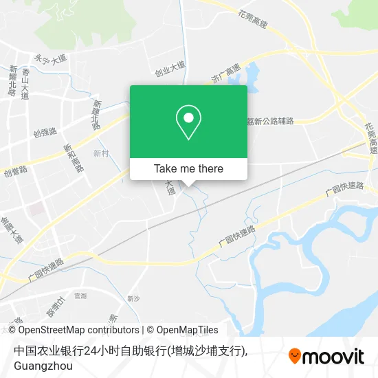 中国农业银行24小时自助银行(增城沙埔支行) map