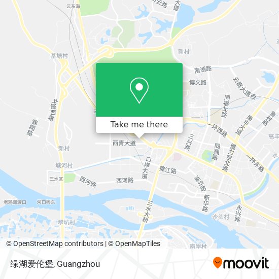 绿湖爱伦堡 map
