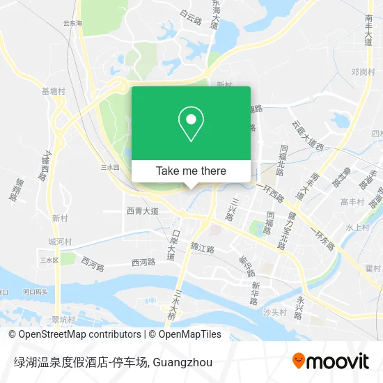 绿湖温泉度假酒店-停车场 map
