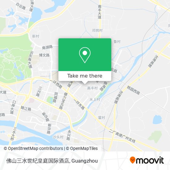 佛山三水世纪皇庭国际酒店 map
