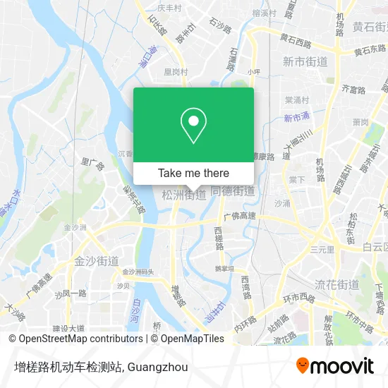 增槎路机动车检测站 map
