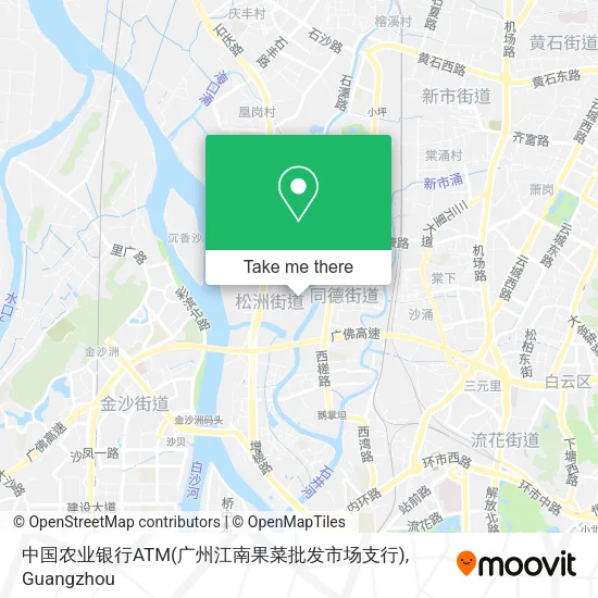 中国农业银行ATM(广州江南果菜批发市场支行) map